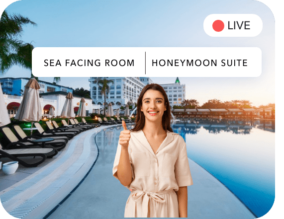Live Streaming commerce for Travel, Tourism & Hospitality Industry